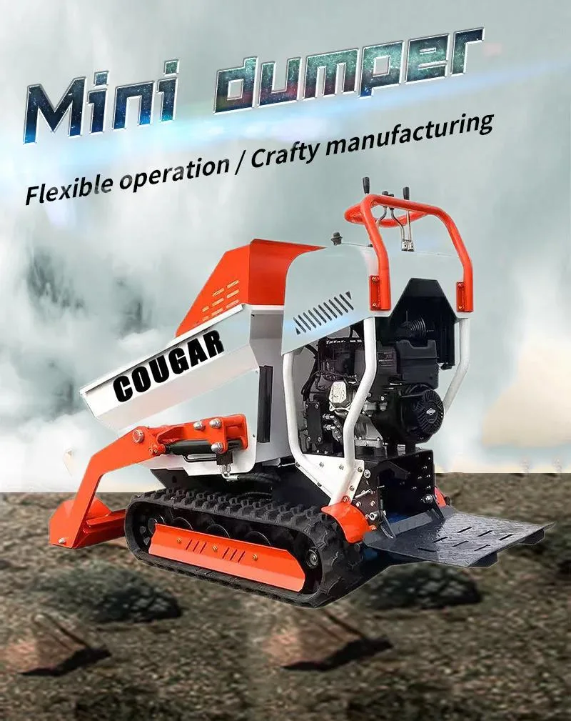 500kg Mini Dump Truck with Swivel Lift Is Popular in EU Market and Got CE Certification Mini Dumper Factory