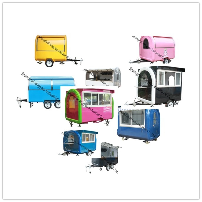 New Style Mobile Shiny/ Wiredrawing Stainless Steel Airstream Food Truck, Catering Airstream EU Standard Food Trailer